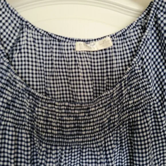 Terra and Sky Woman's Blue and White Size Blouse 2X - Picture 7 of 9